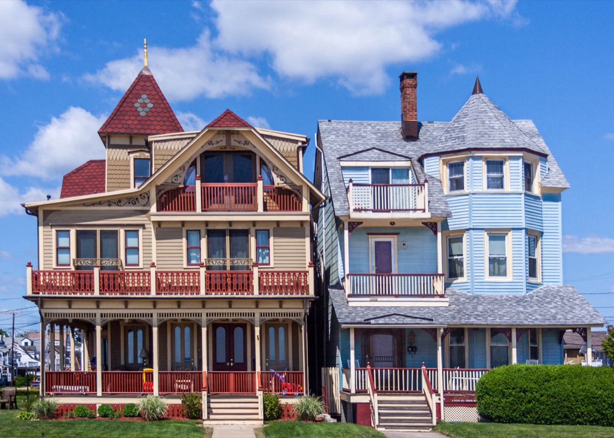 Victorian houses in Ocean Grove, New Jersey