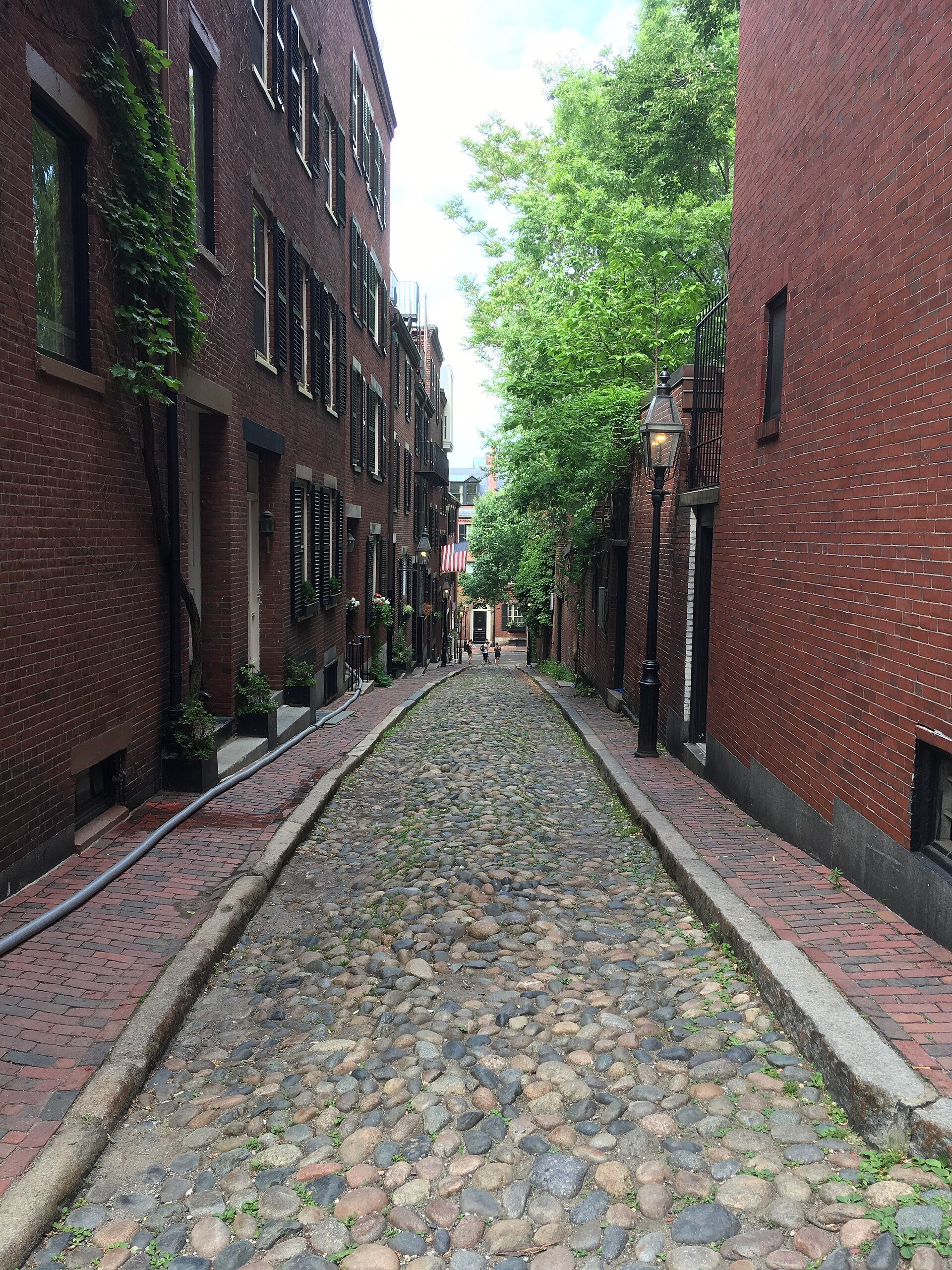 Acorn Street in Beacon Hill, Boston