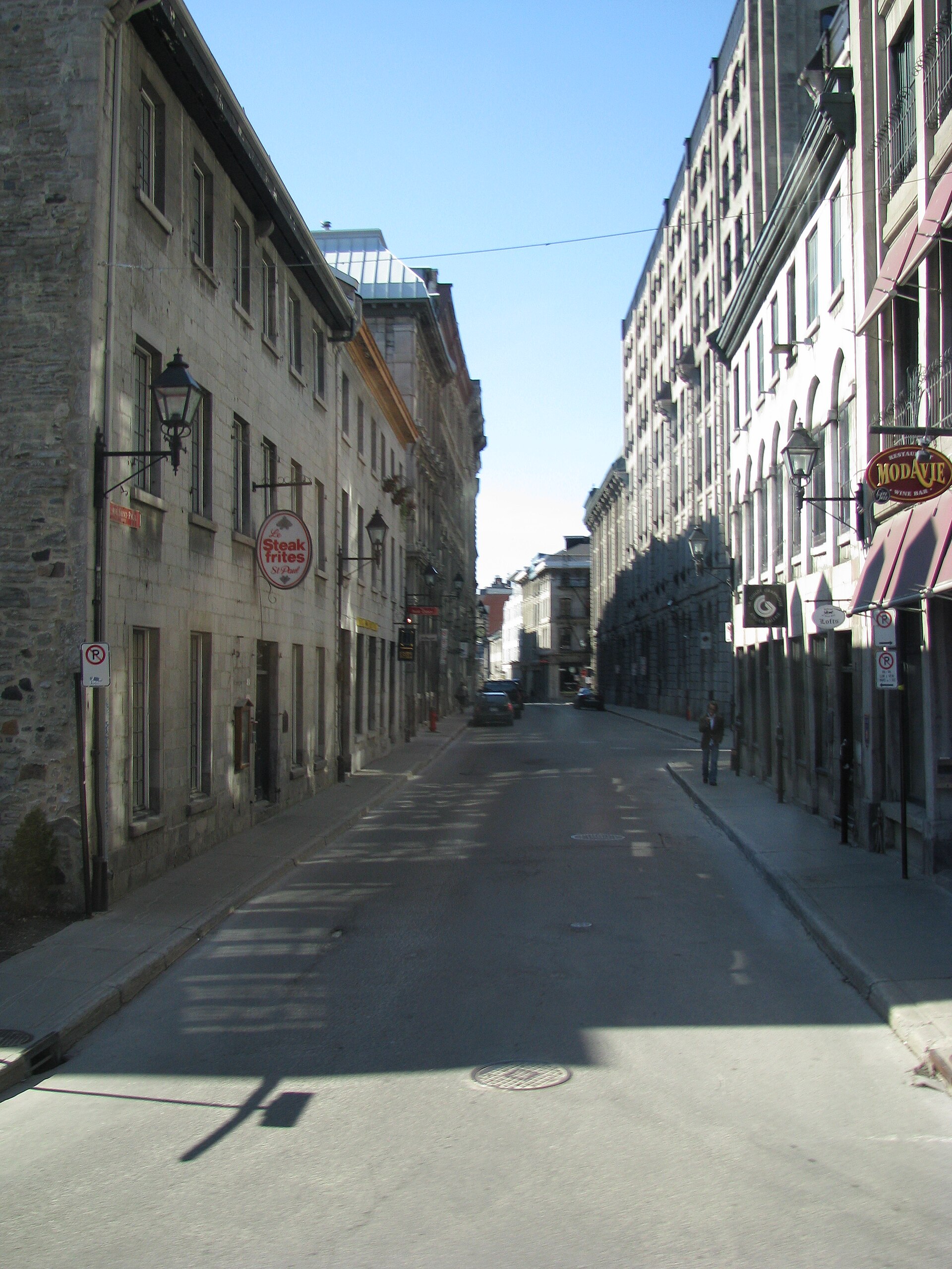 Rue Saint-Paul street in Old Montreal