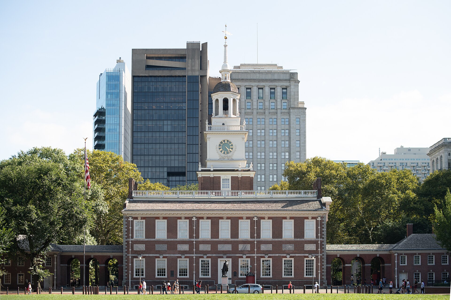 Exterior of Independence Hall in Philadelphia