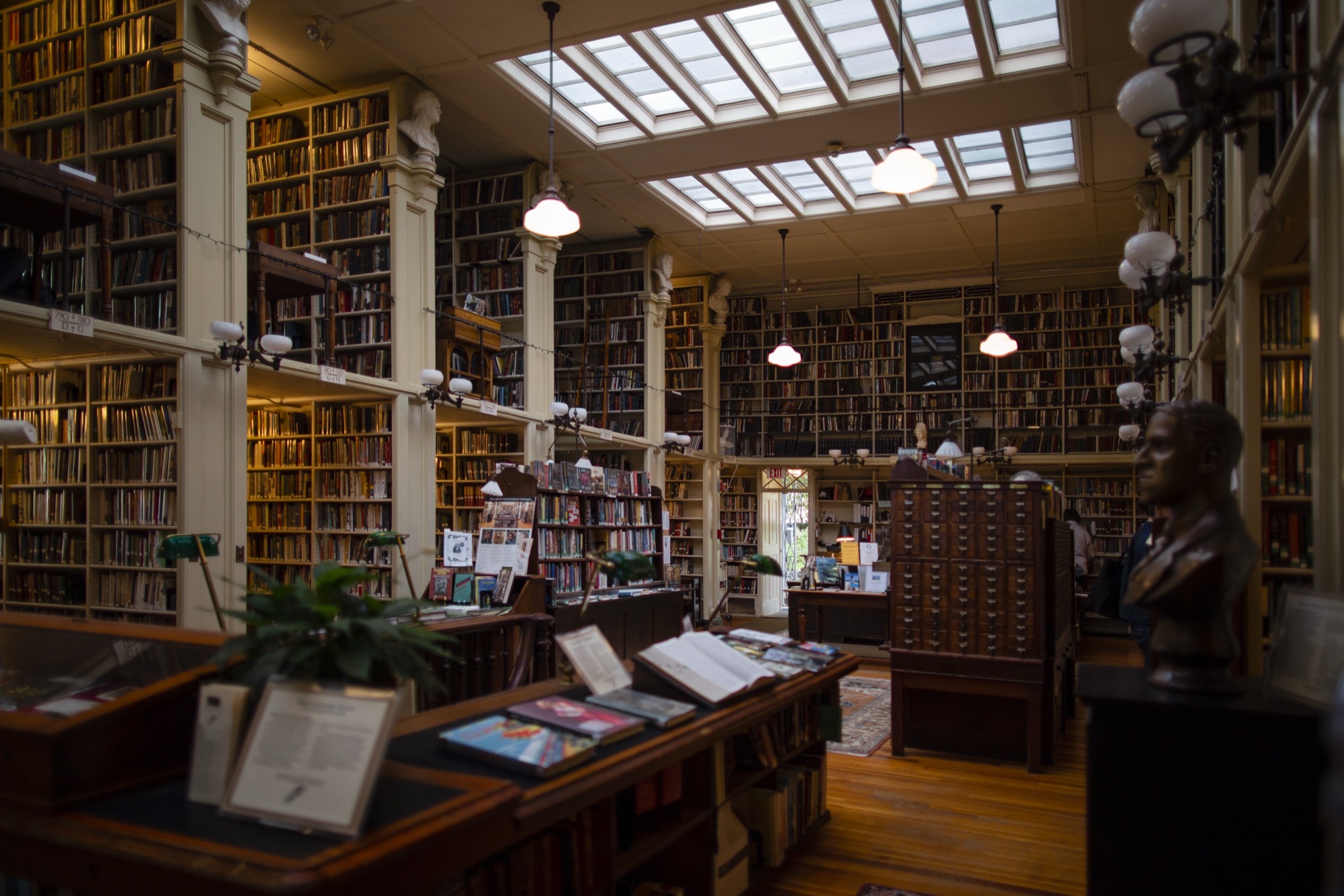 Interior view of the Providence Athenaeum