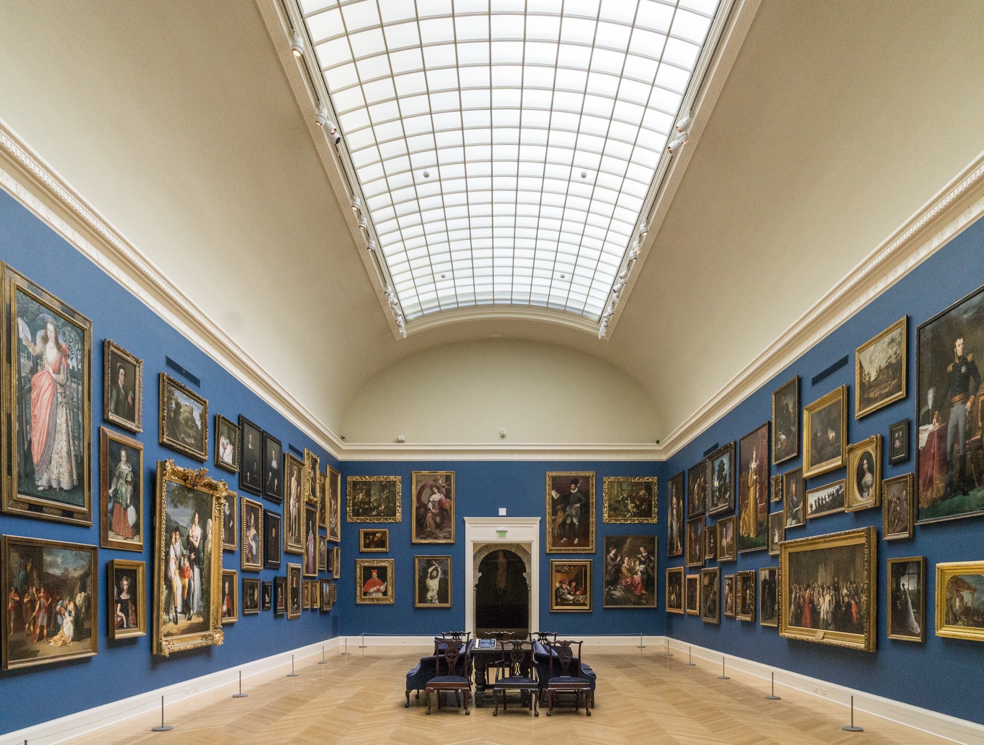 Interior gallery space at the RISD Museum in Providence