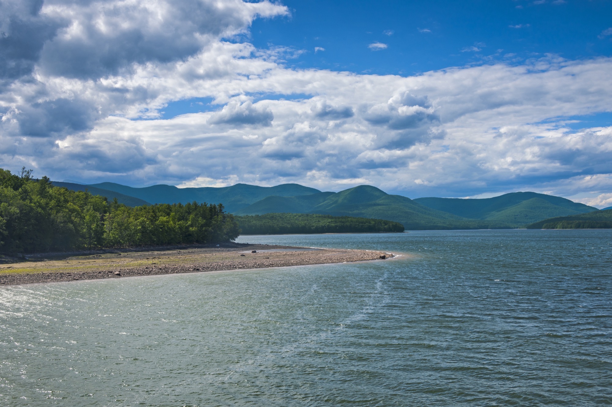 Ashokan Reservoir and mountain ridgeline