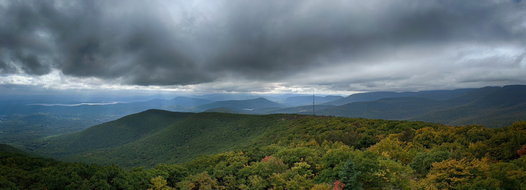 View from Overlook Mountain fire tower in the Catskills