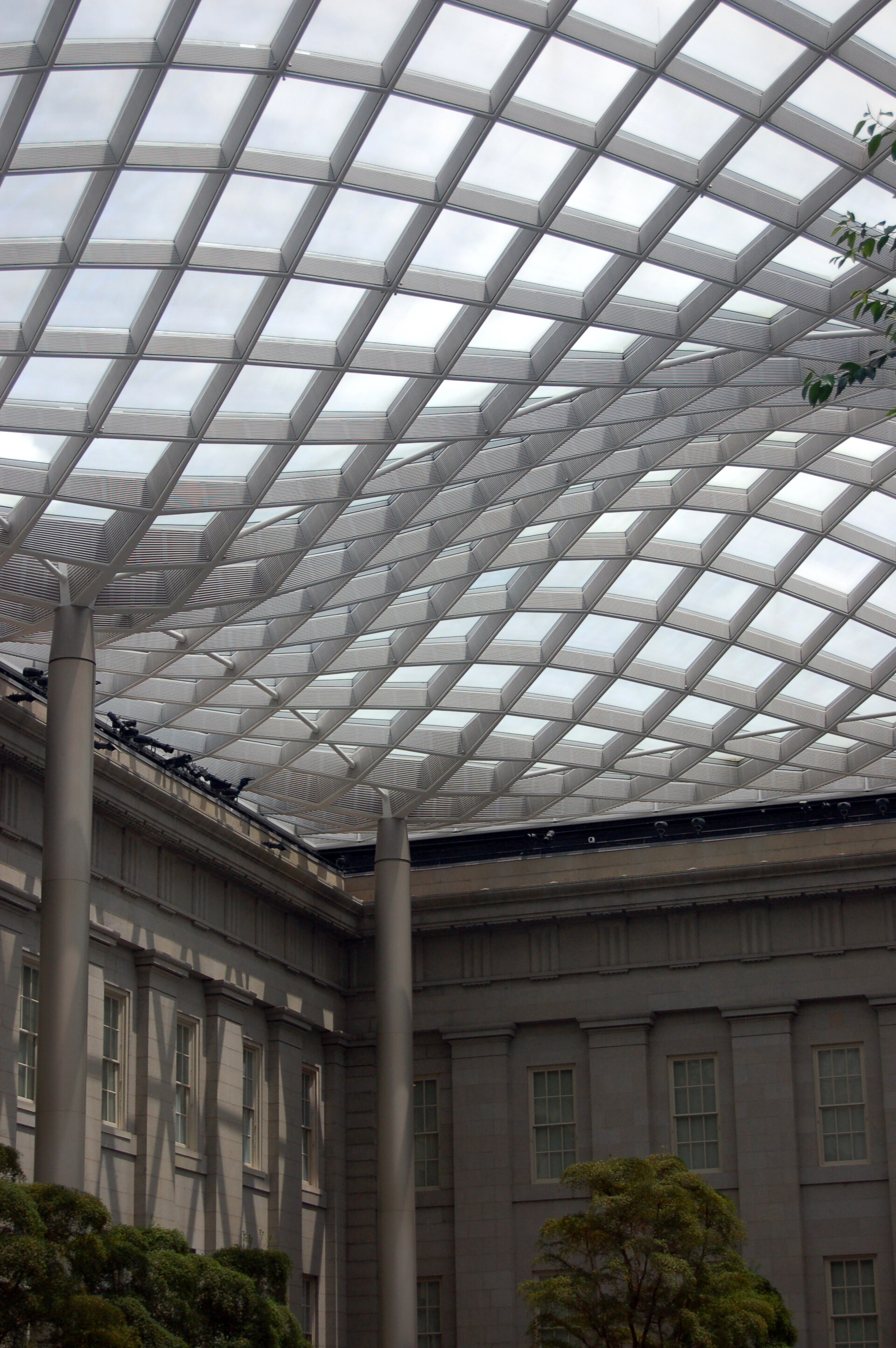 The Kogod Courtyard at the National Portrait Gallery in Washington, D.C.